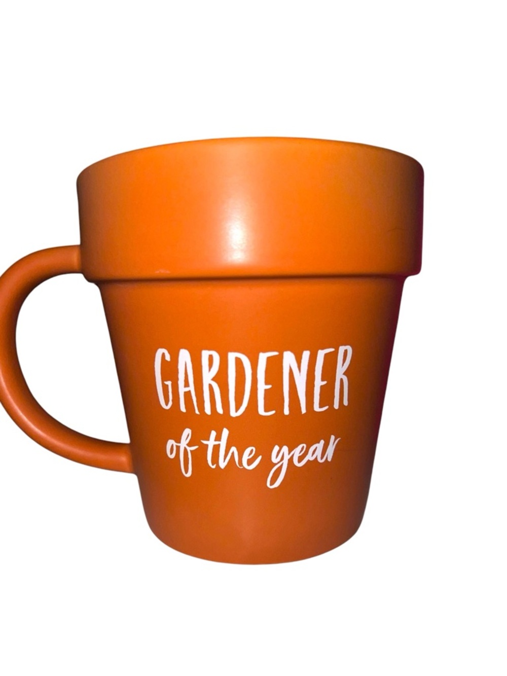 Gardener of the Year Orange Ceramic Mug - Unbranded